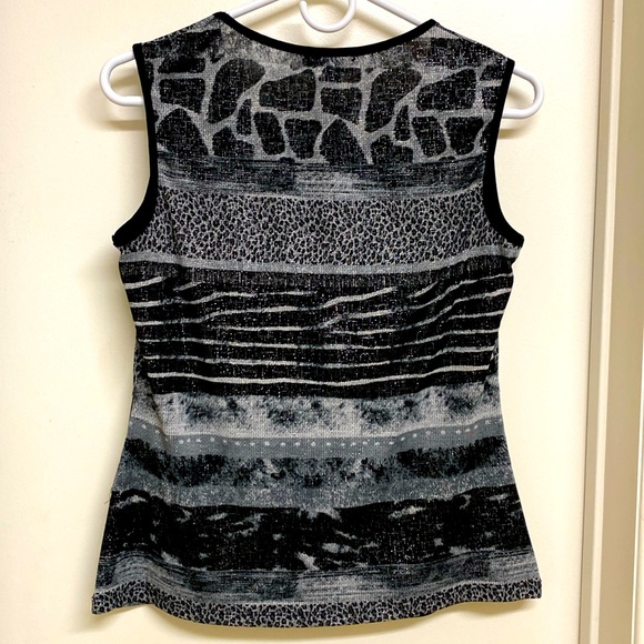 SHIMMERY ANIMAL PRINT TANK - Picture 2 of 8